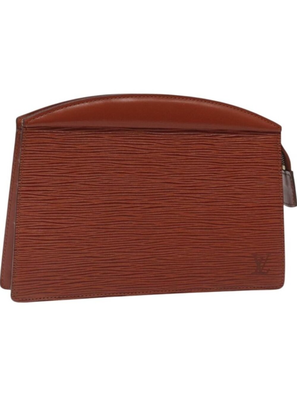 LOUIS VUITTON Epi Trousse Crete Pouch Brown M48403